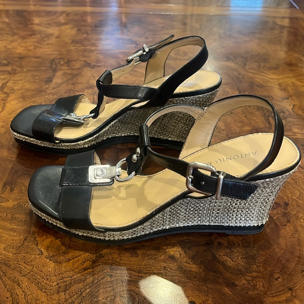 Black Antonio Melani sandals